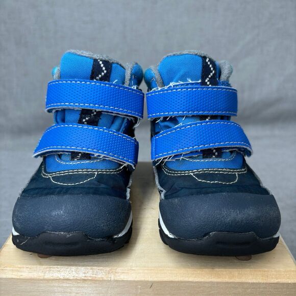 See Kai Run Atlas Dark Blue Snow Boot Rain Boot Waterproof Insulated Kids 8 - Picture 3 of 11